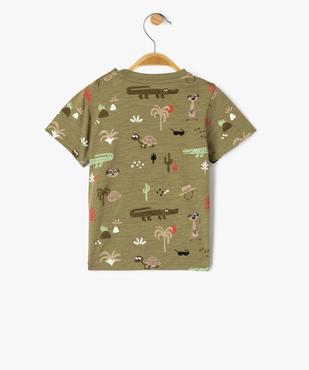 Tee-shirt manches courtes à motifs exotiques bébé garçon vue3 - GEMO 4G BEBE - GEMO
