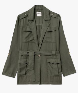 Veste saharienne en Lyocell femme vue4 - GEMO 4G FEMME - GEMO