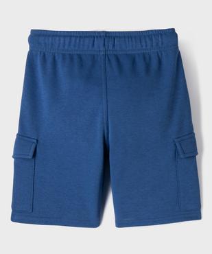 Bermuda cargo en French Terry garçon vue3 - GEMO 4G GARCON - GEMO