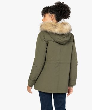 Parka femme matelassée avec capuche à bords amovibles vue3 - Nikesneakers(FEMME PAP) - Nikesneakers