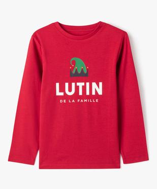 T-shirt manches longues Noël garçon vue1 - GEMO (ENFANT) - GEMO