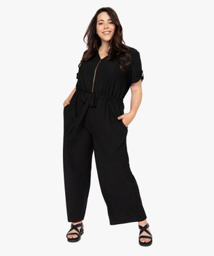 Combinaison pantalon femme ouverture zippée vue2 - GEMO (G TAILLE) - GEMO