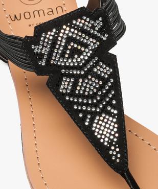 Sandales à entre-doigt avec brides élastiquées à strass femme - Valentina Baldano vue6 - VALENTINA BALDA - GEMO