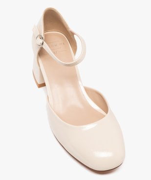 Escarpins vernis avec bride cheville femme vue11 - FOLLOW ME - GEMO