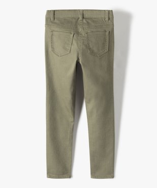 Pantalon fille coupe Slim uni vue3 - GEMO (ENFANT) - GEMO