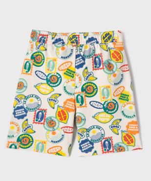 Bermuda à motifs imprimés vue3 - GEMO 4G GARCON - GEMO