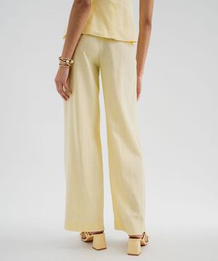 Pantalon ample en viscose et lin femme vue3 - GEMO(FEMME PAP) - GEMO