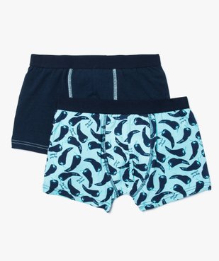 Lot de 2 boxers assortis bleus vue1 - GEMO (JUNIOR) - GEMO