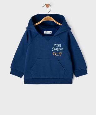 Sweat à capuche facile à mettre bébé garçon vue2 - GEMO 4G BEBE - GEMO