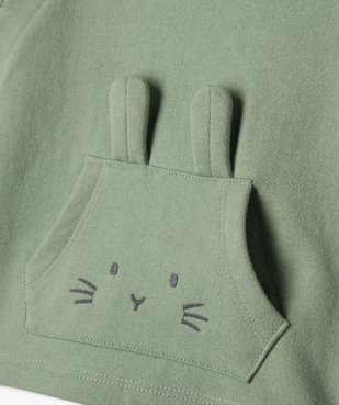 Sweat brassière avec poche fantaisie bébé garçon vue3 - GEMO 4G BEBE - GEMO