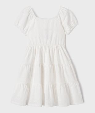 Robe courte en dentelle à manches courtes bouffantes fille vue3 - GEMO (JUNIOR) - GEMO