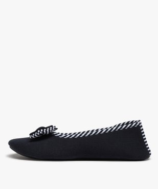 Chaussons femme ballerines souples en jersey - Isotoner vue3 - ISOTONER - GEMO