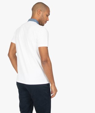 Polo homme avec col chemise contrastant vue3 - Nikesneakers (HOMME) - Nikesneakers