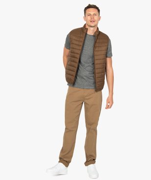 Tee-shirt homme à manches courtes et fines rayures vue5 - GEMO (HOMME) - GEMO