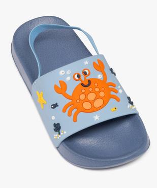 Mules de piscine à motifs marins garçon vue5 - GEMO (PLAGE) - GEMO
