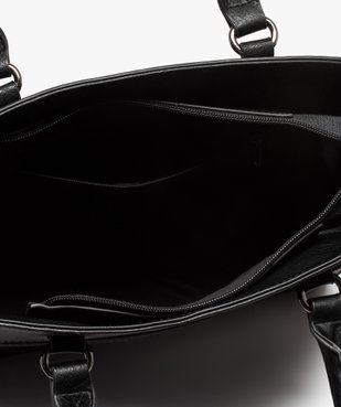 Sac femme forme trapèze ajouré à anses et bandoulière vue3 - GEMO (ACCESS) - GEMO