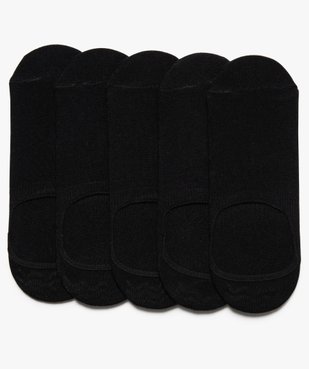 Chaussettes femme invisibles unies (lot de 5) vue1 - GEMO 4G FEMME - GEMO