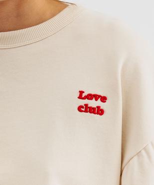 Sweat oversize avec manches froncées femme vue6 - GEMO(FEMME PAP) - GEMO