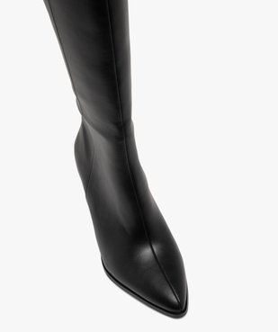 Bottes femme à talon large et bout pointu avec zip vue5 - FOLLOW ME - GEMO