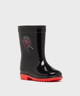Bottes de pluie imprimées à semelle crantée garçon - Spiderman vue2 - SPIDERMAN - GEMO