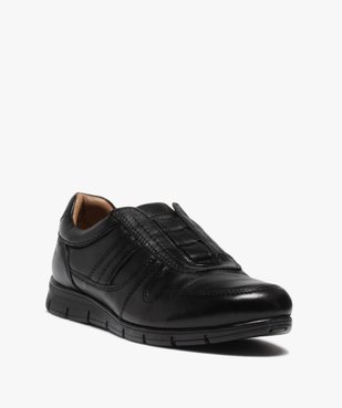 Derbies homme confort en cuir uni – Pierre Cardin Diffusion vue2 - PIERRE CARDIN D - GEMO