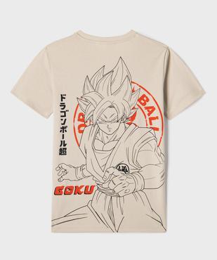Tee-shirt manches courtes imprimé devant et dos garçon - Dragon Ball Super vue4 - DRAGON BALL Z - GEMO