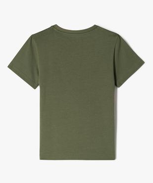 Tee-shirt manches courtes en coton imprimé garçon vue3 - GEMO 4G GARCON - GEMO