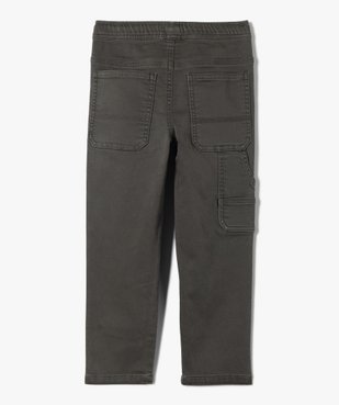 Pantalon garçon à taille élastiquée et grandes poches plaquées vue3 - GEMO 4G GARCON - GEMO