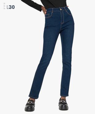 Jean femme slim taille haute brut - Longueur L30 vue1 - GEMO(FEMME PAP) - GEMO