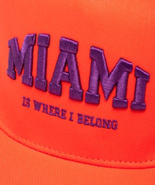 Casquette mixte avec inscription « Miami » brodée vue3 - GEMO (JUNIOR) - GEMO