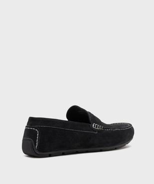 Mocassins dessus cuir velours homme -Tanéo vue4 - TANEO GEMO FOR GOOD - GEMO
