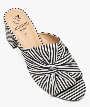 Mules femme à talon avec nœud sur le dessus vue5 - GEMO(URBAIN) - GEMO