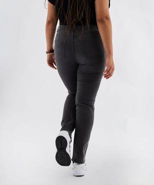 Jean straight en coton stretch femme vue3 - GEMO 4G GT - GEMO