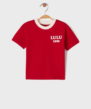 Tee-shirt à manches courtes imprimé devant et dos bébé garçon - LuluCastagnette vue1 - LULU CASTAGNETTE GEMO FOR GOOD - GEMO