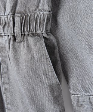 Combi-pantalon fille en jean - LuluCastagnette vue2 - LULUCASTAGNETTE - GEMO
