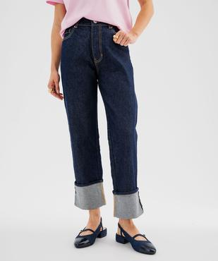 Jean cropped straight taille normale femme vue1 - GEMO 4G FEMME - GEMO