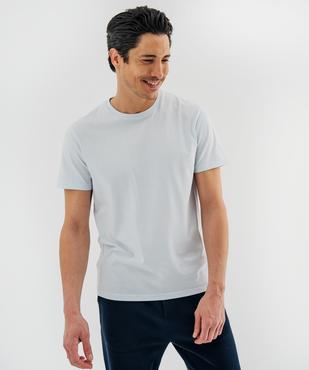 Tee-shirt manches courtes col rond en coton homme vue2 - GEMO 4G HOMME - GEMO