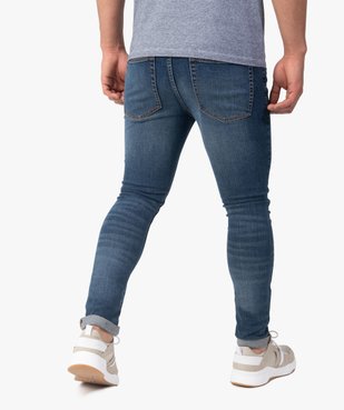 Jean homme coupe Skinny délavé vue3 - GEMO C4G HOMME - GEMO