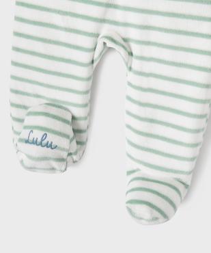 Pyjama 2 pièces en velours bébé garçon - LuluCastagnette vue3 - LULU CASTAGNETTE GEMO FOR GOOD - GEMO