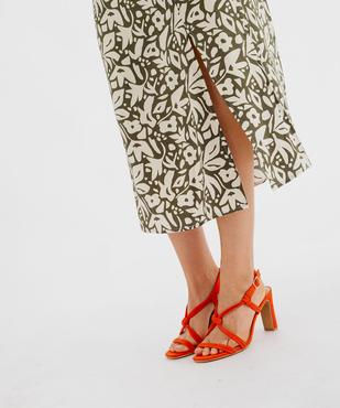 Jupe longue imprimée en viscose femme vue2 - GEMO 4G FEMME - GEMO