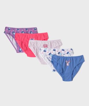 Culottes en coton à motif Stitch et Angel fille (lot de 5) - Disney vue1 - LILO & STITCH - GEMO