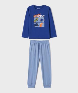 Pyjama en coton à motifs streetwear garçon vue1 - GEMO 4G GARCON - GEMO