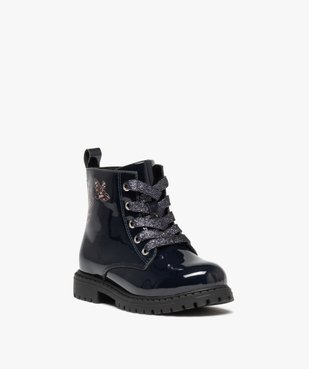 Boots vernis fille avec motifs oiseaux du 25 au 30 vue2 - GEMO (ENFANT) - GEMO