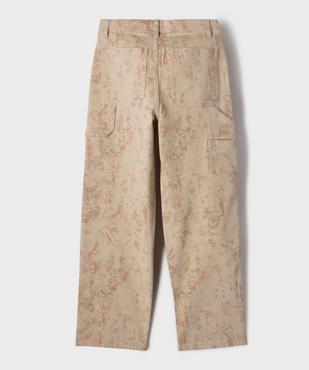 Pantalon loose imprimé en coton stretch garçon vue4 - GEMO (JUNIOR) - GEMO