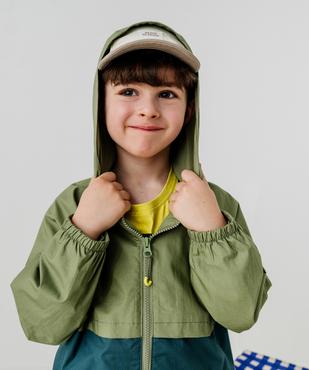 Blouson à capuche imperméable à zip magnétique garçon vue1 - GEMO 4G GARCON - GEMO