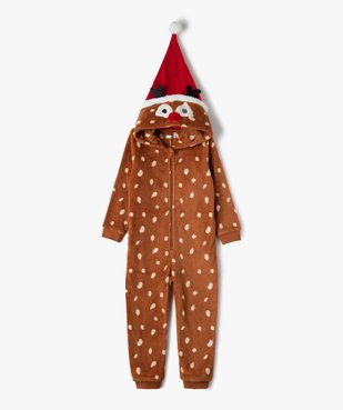 Combinaison pyjama enfant zippée spéciale Noël vue1 - GEMO (ENFANT) - GEMO
