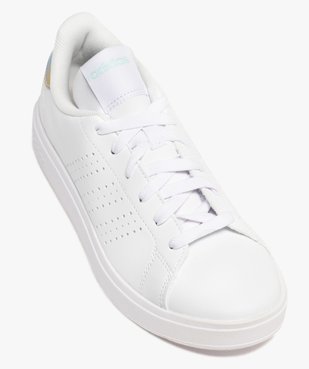 Baskets retro tennis unies à lacets femme – Adidas vue10 - ADIDAS - GEMO