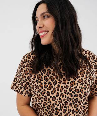 Tee-shirt manches courtes imprimé femme vue2 - GEMO 4G FEMME - GEMO
