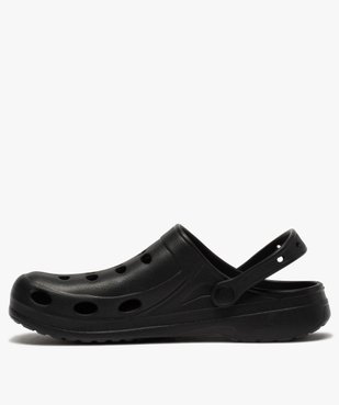 Sabots homme unis souples avec perforations vue3 - GEMO (PLAGE) - GEMO