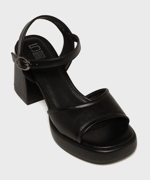 Sandales à talon épais et semelle plateforme femme - 5 Miles vue5 - 5 MILES - GEMO